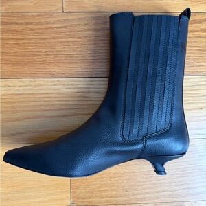 NEW MARCELLA Black Heeled Boots in original box